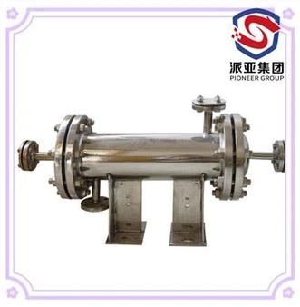 Edelstahlgehäuse und Rohrwärmetauscher